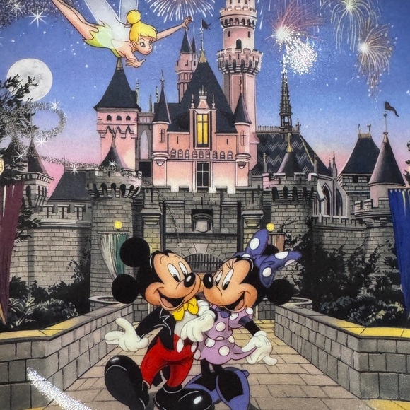 π Vintage 40th Anniversary Disney Commemorative Plate with Mickey and Minnieπ - Picture 5 of 14